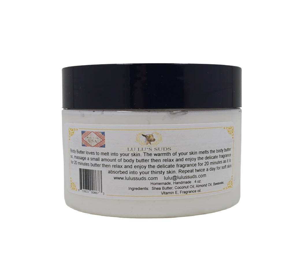 Fragrance Free Coconut Shea Body Butter 4 oz.